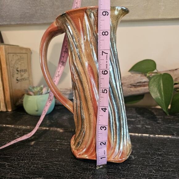 Gallery Style Hand Thrown Ceramic/Pottery Pitcher of Unknown Artist - Picture 8 of 10